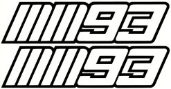 Marc Márquez 93 sticker set