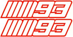 Marc Márquez 93 sticker set