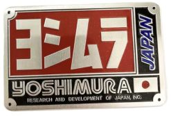 Yoshimura Research and Development Japan aluminium uitlaatplaatje