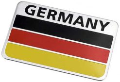 Duitsland Germany vlag aluminium plaatje