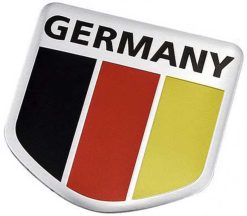 Duitsland Germany vlag aluminium plaatje