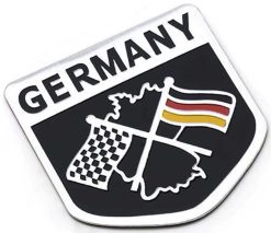 Duitsland Germany vlag aluminium plaatje