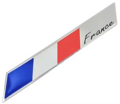 Frankrijk France vlag aluminium plaatje