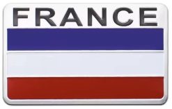 Frankrijk France vlag aluminium plaatje