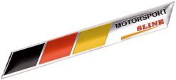 Duitsland Germany vlag Motorsport S-Line aluminium plaatje