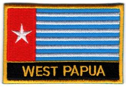 West-Papoea stoffen opstrijk patch