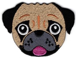 Puppy stoffen opstrijk patch
