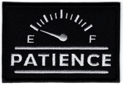 Patience stoffen opstrijk patch