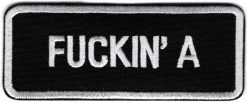 Fuckin' A stoffen opstrijk patch