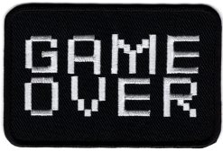 Game Over Aufnäher zum Aufbügeln