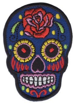Sugar Skull stoffen opstrijk patch