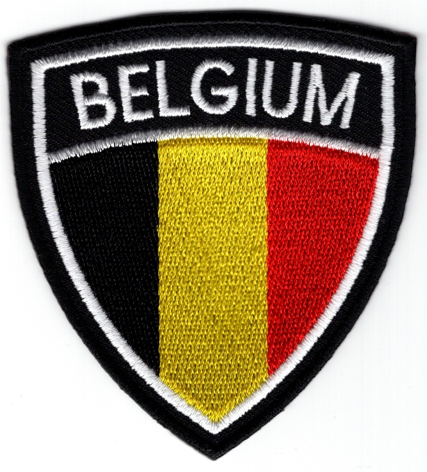 Belgium Belgie schild stoffen opstrijk patch