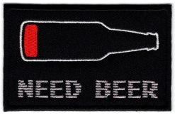 Need Beer stoffen opstrijk patch