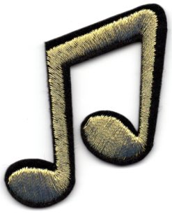 Musiknoten-Applikation zum Aufbügeln