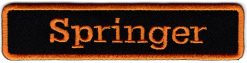 Springer stoffen opstrijk patch