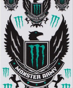 Feuille d'autocollants Monster Army