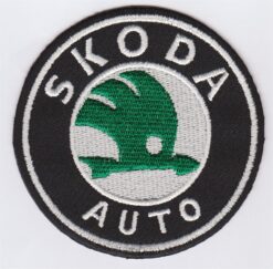 Skoda Auto Applikation zum Aufbügeln