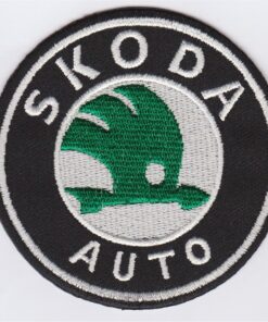 Skoda Auto Applikation zum Aufbügeln