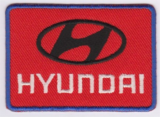 Hyundai stoffen opstrijk patch