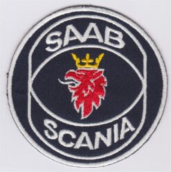 Saab Scania Stoffaufnäher zum Aufbügeln