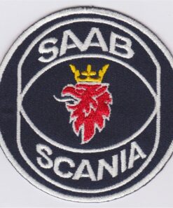 Saab Scania Stoffaufnäher zum Aufbügeln