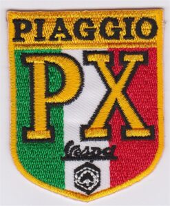 Piaggio PX Vespa Stoffaufnäher zum Aufbügeln