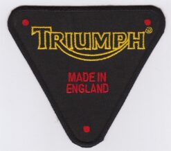 Triumph made in England stoffen opstrijk patch