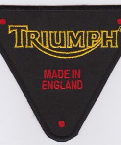 Triumph made in England stoffen opstrijk patch