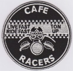 Cafe Racer Ton Up stoffen opstrijk patch