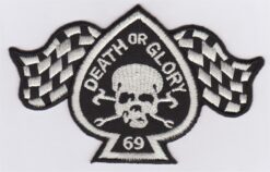 Cafe Racer Death or Glory 69 stoffen opstrijk patch