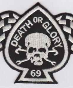 Cafe Racer Death or Glory 69 stoffen opstrijk patch