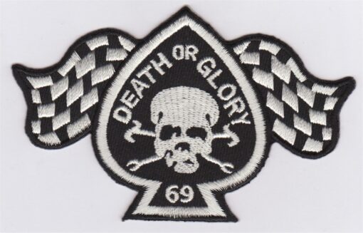 Cafe Racer Death or Glory 69 Applikation zum Aufbügeln