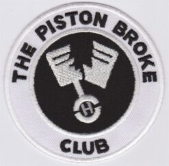 Die Piston Broke Club-Applikation zum Aufbügeln
