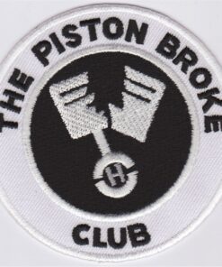 Die Piston Broke Club-Applikation zum Aufbügeln