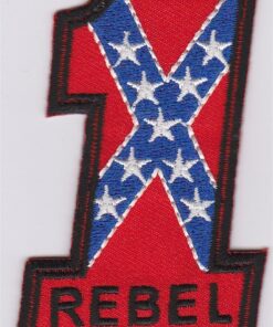 Rebel vlag nr. 1 stoffen opstrijk patch