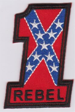 Rebel Flag No. 1 Applique Iron On Patch
