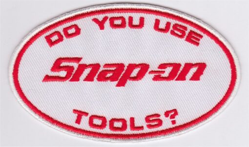 Snap-On Tools Applikation zum Aufbügeln