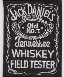 Jack Daniels Whiskey Field Tester Applikation zum Aufbügeln