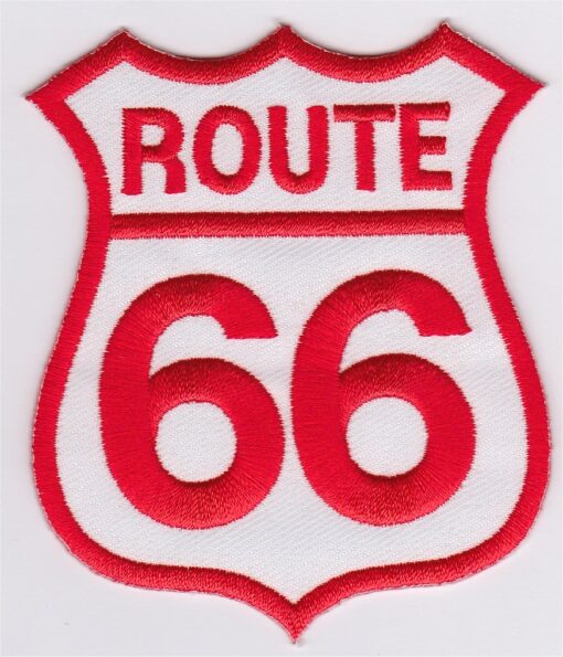 Route 66 Applikation zum Aufbügeln