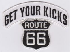Get Your Kicks Route 66 stoffen opstrijk patch