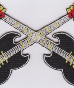 Guitare Applique Fer Sur Patch