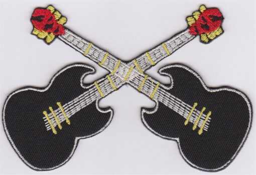 Guitare Applique Fer Sur Patch