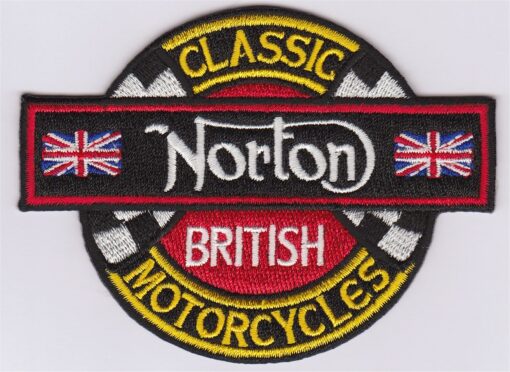 Norton Classic British Motorcycles Stoffaufnäher zum Aufbügeln
