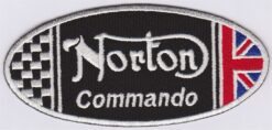 Norton Commando Applikation zum Aufbügeln