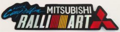 Mitsubishi ralliart the spirit of competition metallic sticker