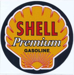 Shell Premium Gasoline sticker