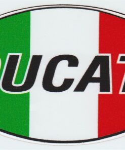 Ducati-Aufkleber mit italienischer Flagge