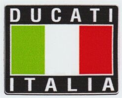 Ducati-Aufkleber mit italienischer Flagge