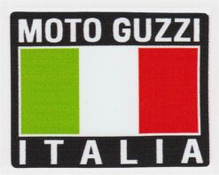 Sticker drapeau italien Moto Guzzi