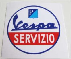 Aufkleber für Vespa Servizio